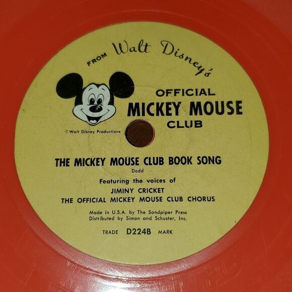 Vintage Walt Disney You, The Human Animal The Mickey Mouse Club Book Song Vinyl - Picture 7 of 7